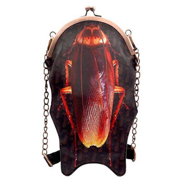 John Waters Handbags - DISCONTINUED! LAST CHANCE! Filthy by John Waters Roach Kiss Lock Purse NWT
